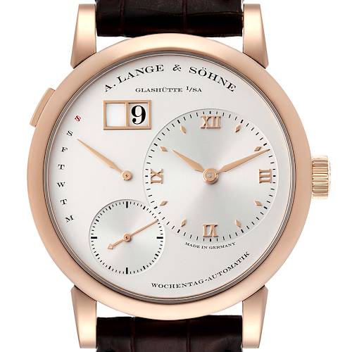 Photo of A. Lange and Sohne Lange 1 Daymatic Rose Gold Mens Watch 320.032 Papers