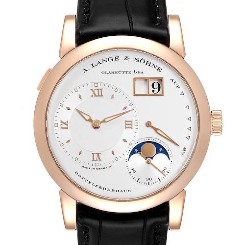 Photo of A. Lange Sohne Rose Gold Moonphase 38.5mm Mens Watch 109.032 Box Papers