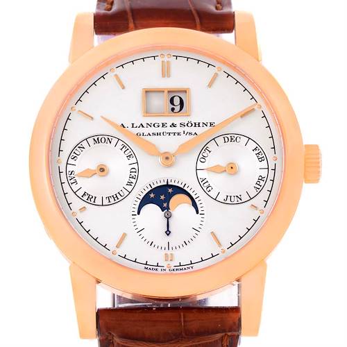 Photo of A. Lange Sohne Saxonia Annual Calendar 38.5mm Rose Gold Watch 330.032