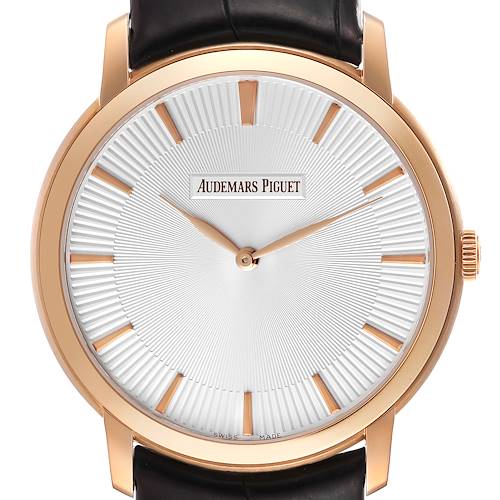 Photo of Audemars Piguet Jules 41mm Extra-Thin Rose Gold Mens Watch 15180R Papers