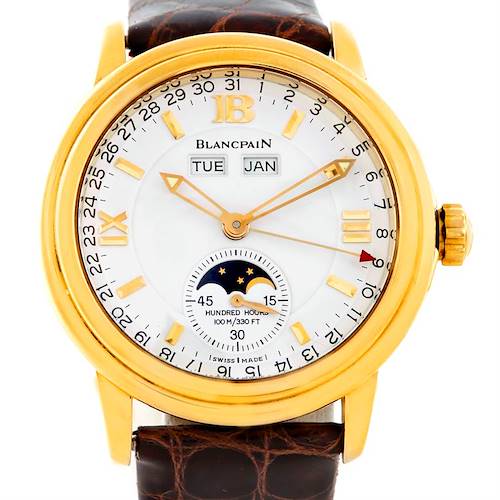 Photo of Blancpain 18K Yellow Gold Complete Calendar Watch 2763-1418A-53