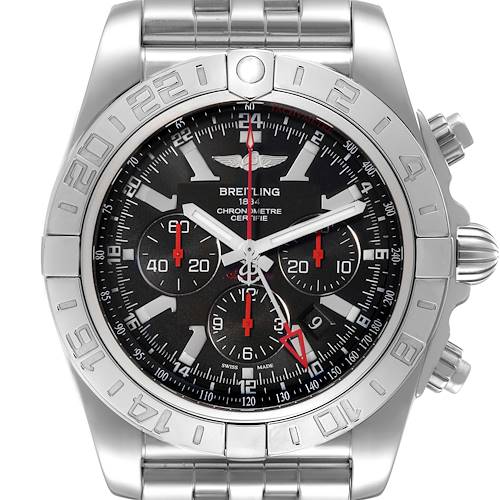 Photo of Breitling Chronomat GMT Black Dial Limited Edition Mens Watch AB0412