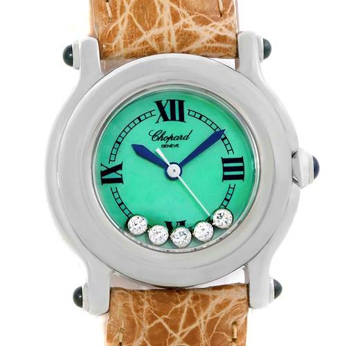 Photo of Chopard Happy Sport Green Mother Pearl Dial Diamond Watch 27/8245-23
