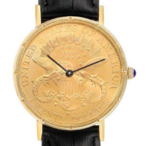 Photo of Baume Mercier 20 Dollars Double Eagle Yellow Gold Coin Automatic Mens Watch 1873