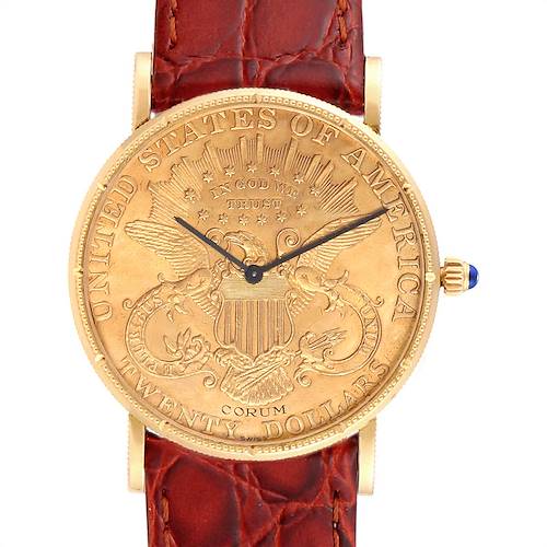 Photo of Corum 20 Dollars Double Eagle Yellow Gold Coin Mechanical Mens Watch