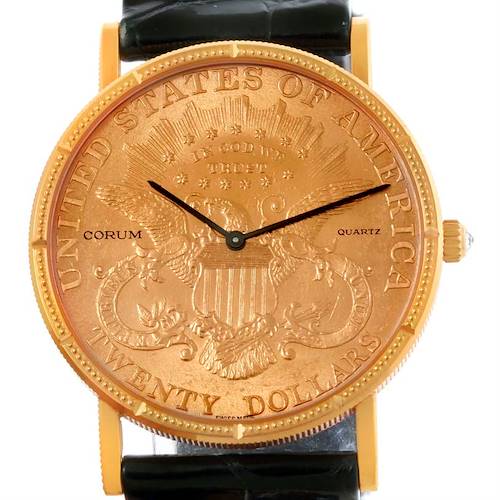 Photo of Corum 20 Dollars Double Eagle Yellow Gold Coin Watch Year 1998