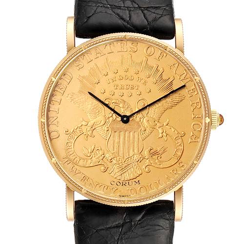 Photo of Corum 20 Dollars Double Eagle Yellow Gold Coin Year 1878 Mens Watch