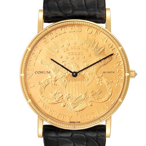 Photo of Corum 20 Dollars Double Eagle Yellow Gold Coin Year 1894 Mens Watch