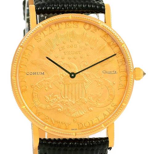 Photo of Corum 20 Dollars Double Eagle Yellow Gold Coin Year 1895 Watch