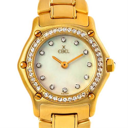 Photo of Ebel Ladies 18K Yellow Gold Diamond Watch 890910