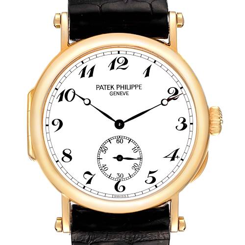 Photo of Patek Philippe Calatrava Officer Limited 150th Anniversary Yellow Gold Mens Watch 3960 Box Papers